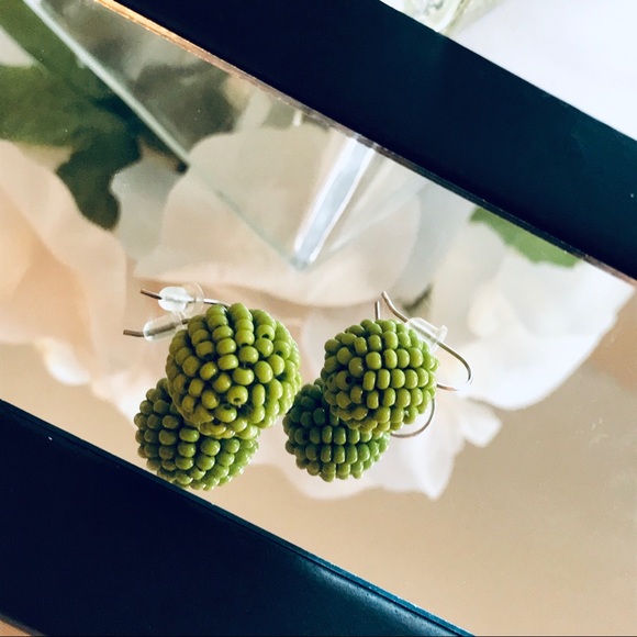 GIOVANNA CHANTAL Handmade Spiked Earrings - Green - Picture 2 of 8